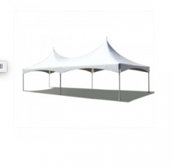20X40 White Top High Peak Frame Tent