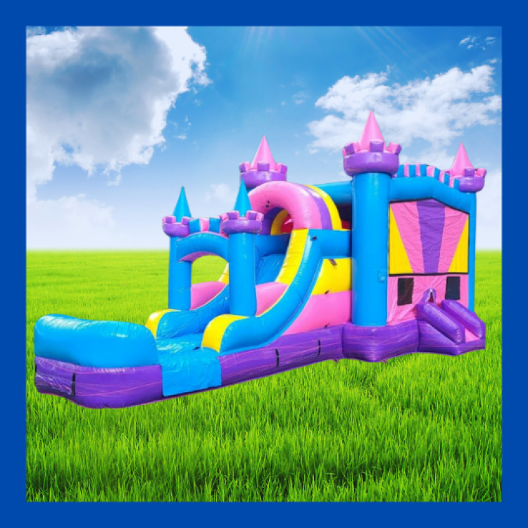 Princess Bounce House And Water Slide Rental